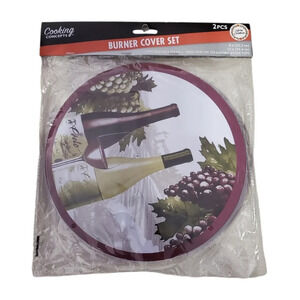 Cooking Concepts Stove Burner Cover Set 2 Home Kitchen 8" & 10"